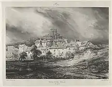 Eugène Isabey : Le château de Pont-Gibaud (1831, Metropolitan Museum of Art.)