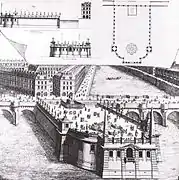 Nicolas de l'Espine, projet d'aménagement du terre-plein du Pont-Neuf à l'emplacement du square du Vert-Galant.