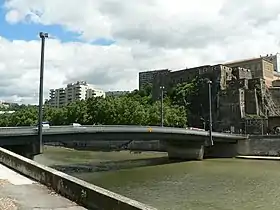 Pont Kœnig et vue sur le fort Saint-Jean, en 2008.