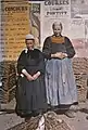 Femmes en tenue bigoudène de Pont-l'Abbé en 1909 (plaque autochrome de Léon Gimpel).