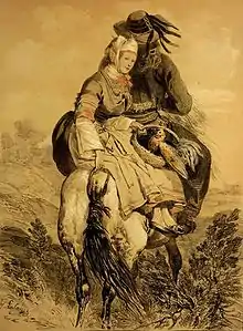 Homme et femme de Pont-l'Abbé, paru dans Galerie armoricaine, 1848.