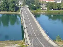 Pont de l'Europe depuis Kehl vers Strasbourg