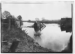 vestiges du pont sur l'Oise.