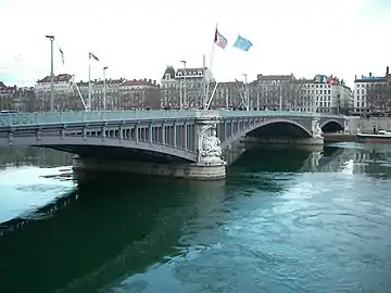 Le Pont Lafayette depuis la rive droite.