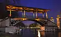 Passerelle Napoléon restaurée et éclairée