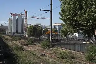 Le pont National, sur la Seine.