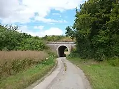 Pont SNCF situé au niveau de la vallée Saint-Marc.