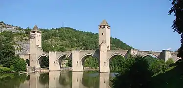 Le Pont Valentré à Cahors.