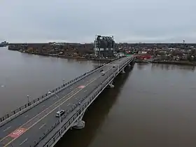 Le pont Viau, vu aérienne