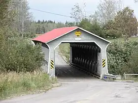 Pont couvert de Baie St-Ludger, Pointe-aux-Outardes, Québec.