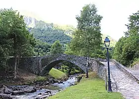 Un pont sur le gave d'Arrens.