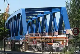 Pont de Chartres en attente d'installation