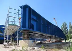 Pont de Gallardon en attente d'installation