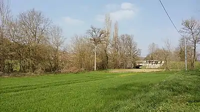 Pont de Russac sur la Lupte sur la commune de Castelnau-Montratier-Sainte-Alauzie