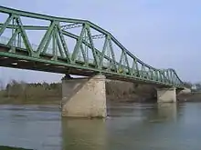 Vue sur le pont de Saint-Léger (47).