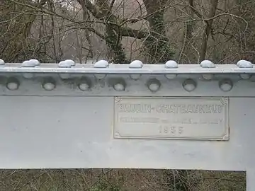 Plaque sur le pont de Buzet-sur-Tarn