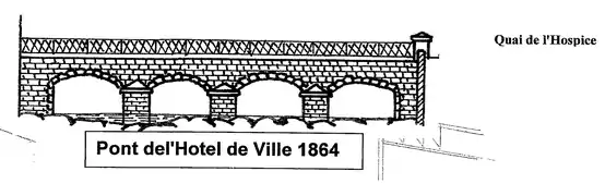 Croquis pont Hôtel de Ville