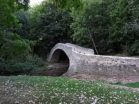 Le Pont sur la Morge dit pont romain en septembre 2012.