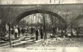 Le pont reconstruit définitivement, en novembre 1915.