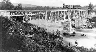 Pont de la rivière Jacques-Cartier de 1879