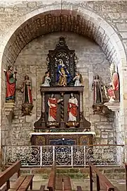 Retable de saint Crépin et saint Crépinien (4e quart du XVIIe siècle).