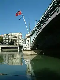 Le pont Lafayette depuis la rive gauche.