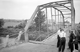 Ancien pont de Saint-Étienne-de-Lauzon au-dessus de la rivière Beaurivage sur la route 1.