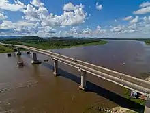Pont Manoel de Barros à Corumbá au Brésil.