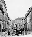 La rue Friedland (une rue du quarter napoléonien) vers 1910 (carte postale Le Cunf).