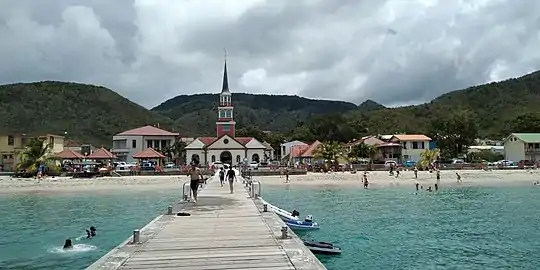 Vue depuis le ponton d'Anse d'Arlet.