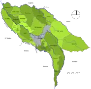 Corregimientos de la municipalité de Popayán.
