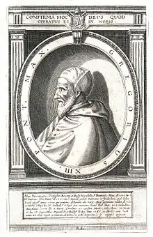 Gravure du pape Grégoire XIII