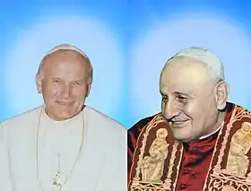 Image illustrative de l’article Canonisations des papes Jean XXIII et Jean-Paul II