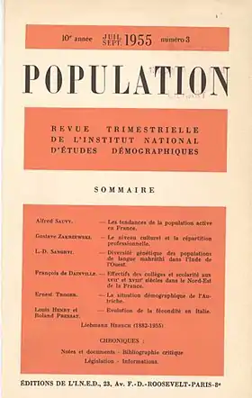 Image illustrative de l’article Population (revue)