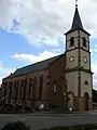 L'Église de la Croix Glorieuse de Porcelette.