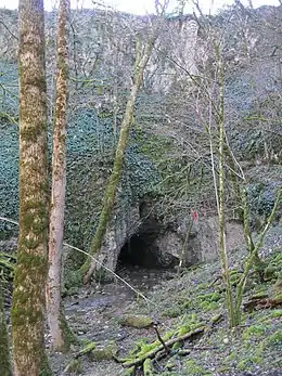 Le gouffre du Saut de la Pucelle.