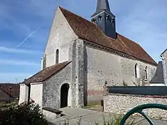 Porche ouest et mur sud.