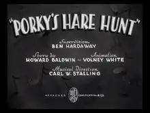 Description de l'image Porky's Hare Hunt title card.png.