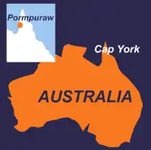 Carte de pormpuraw (Australie)
