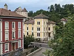 Villas Belle Epoque, à Porrentruy, dans le canton du Jura, Suisse, 1906.
