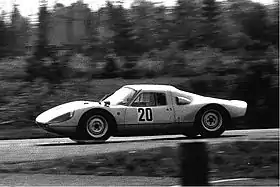 Porsche 904 V8 de l'équipage Bonnier/Rindt aux 1 000 km du Nurburgring en 1965