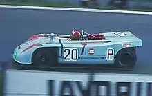 Joseph Siffert pilote une Porsche 908/3 au Nürburgring en 1970