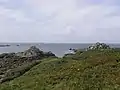 Cromlech Pors-an-Toullou et Ar-Verret dans la presqu'île Saint-Laurent.