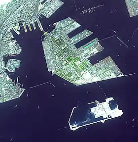 Image satellite de l'île du Port.