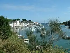 Le port de Sauzon à Belle-île (Morbihan)