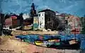 Port de Saint-Tropez, 1951, huile sur toile.