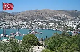 Vue générale de Bodrum depuis le château