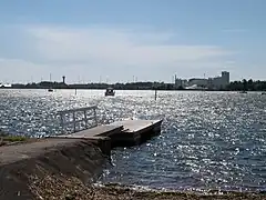 Vue du port industriel d'Hamina.