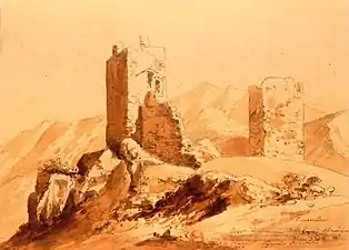 Le château de Carol en 1830.