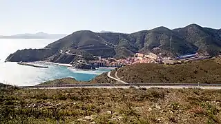 Portbou vue du col des Balistres